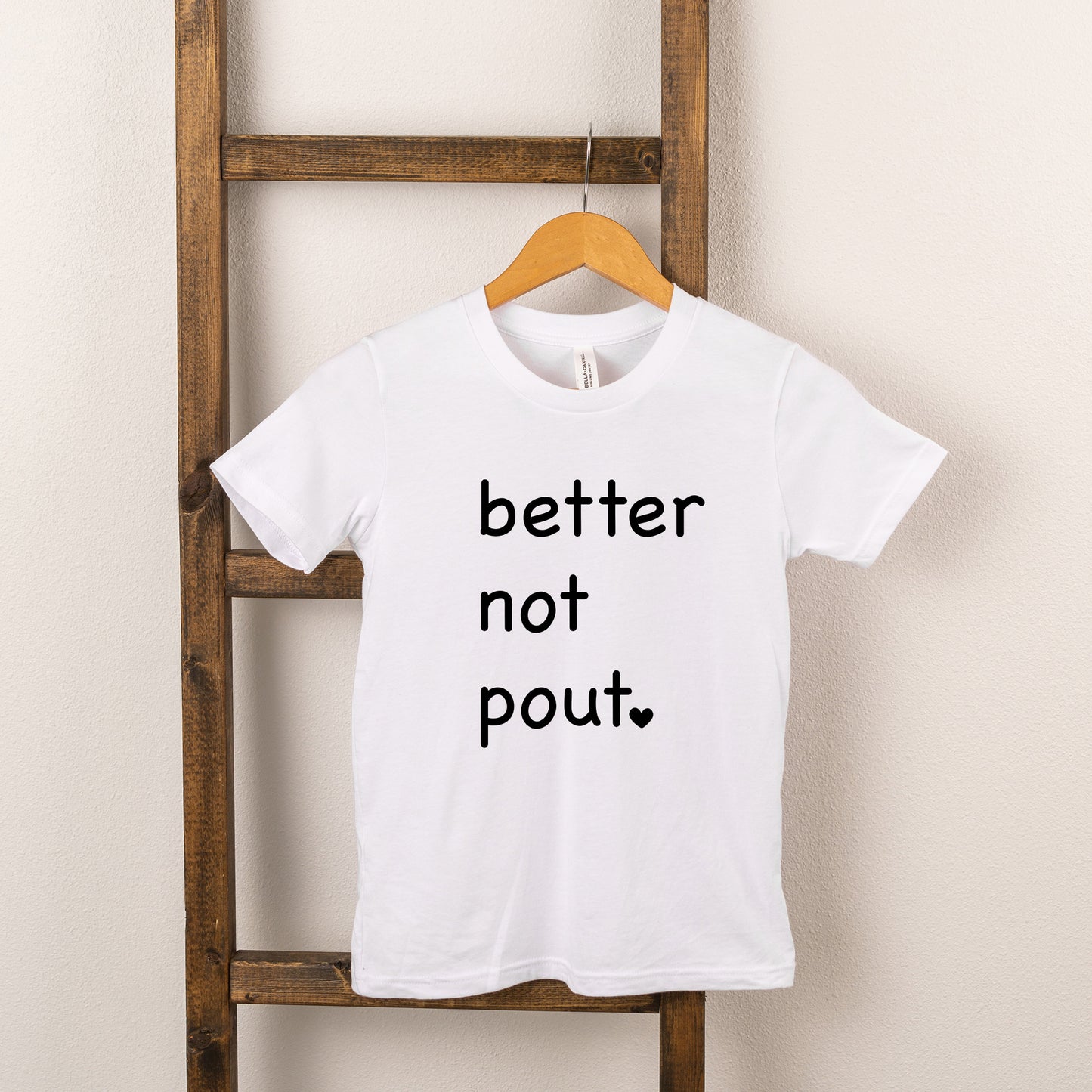 Better Not Pout Heart | Youth Short Sleeve Crew Neck