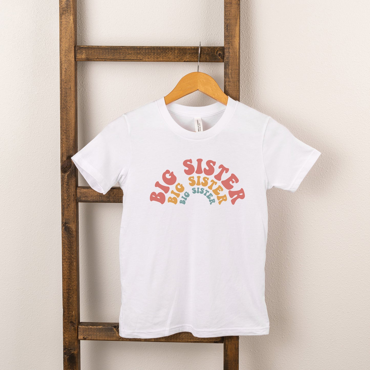 Big Sister Stacked Curved | Youth Short Sleeve Crew Neck