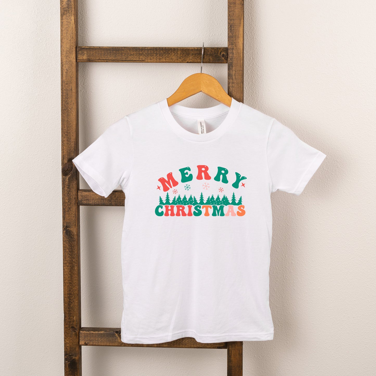 Merry Christmas Trees | Youth Short Sleeve Crew Neck