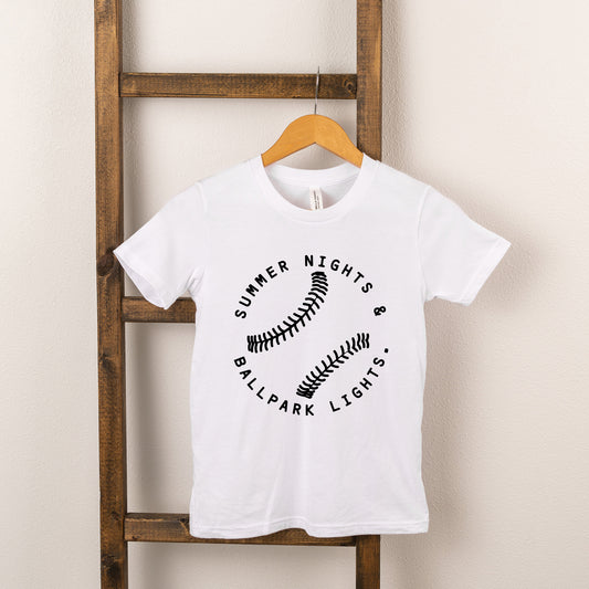 Summer Nights And Ballpark Lights | Youth Short Sleeve Crew Neck