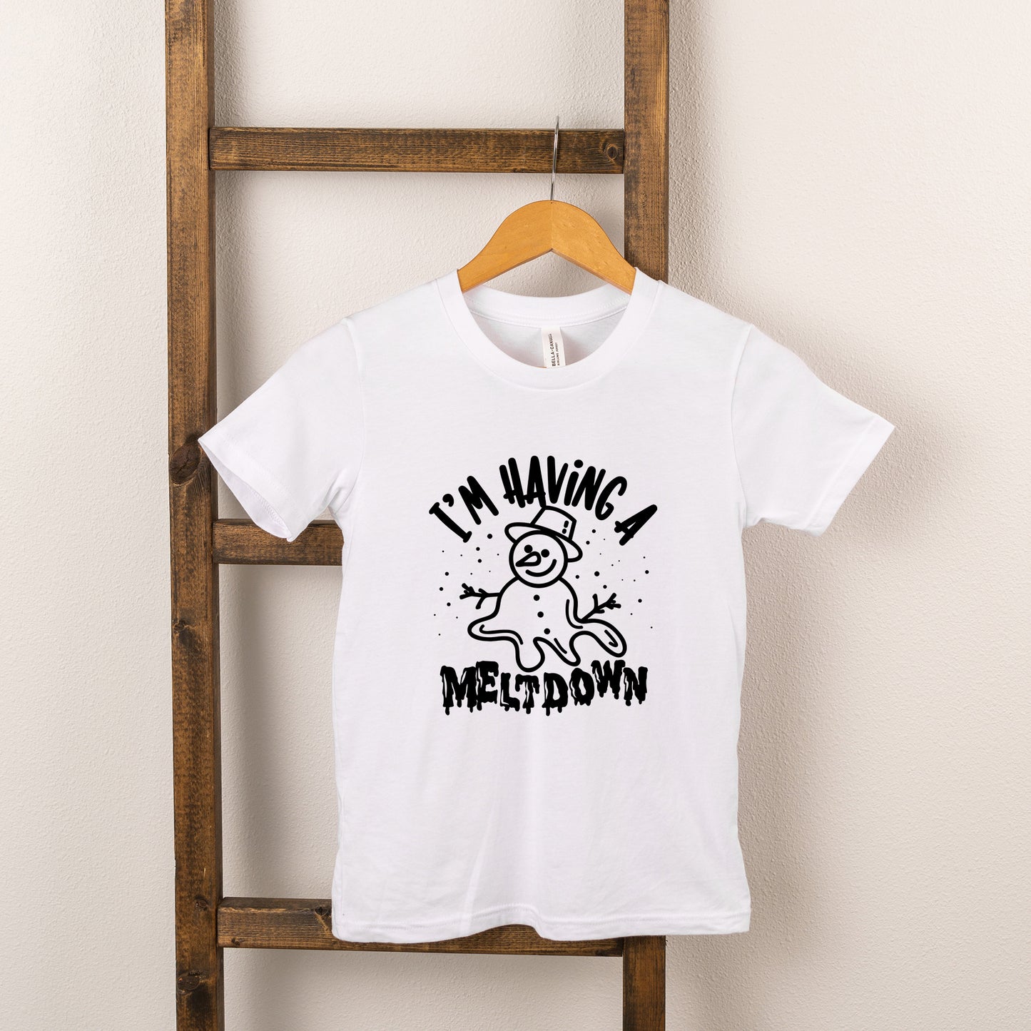 Having A Meltdown Snowman | Youth Short Sleeve Crew Neck