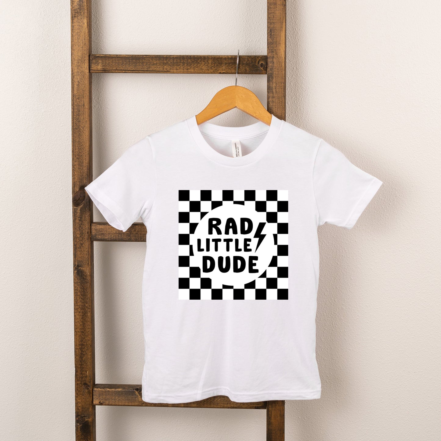 Rad Little Dude Checkered | Youth Graphic Short Sleeve Tee
