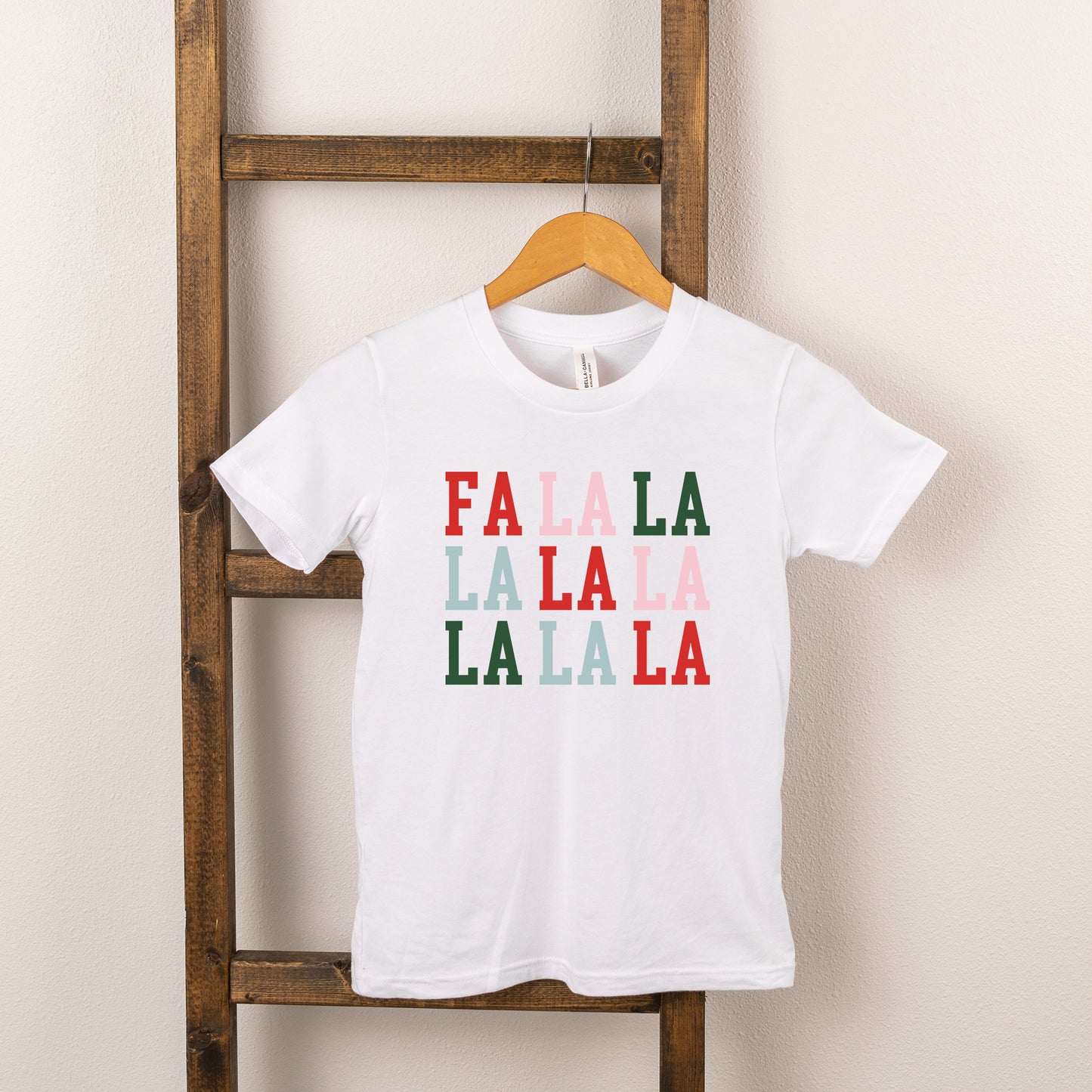 Colorful Fa La La | Youth Short Sleeve Crew Neck