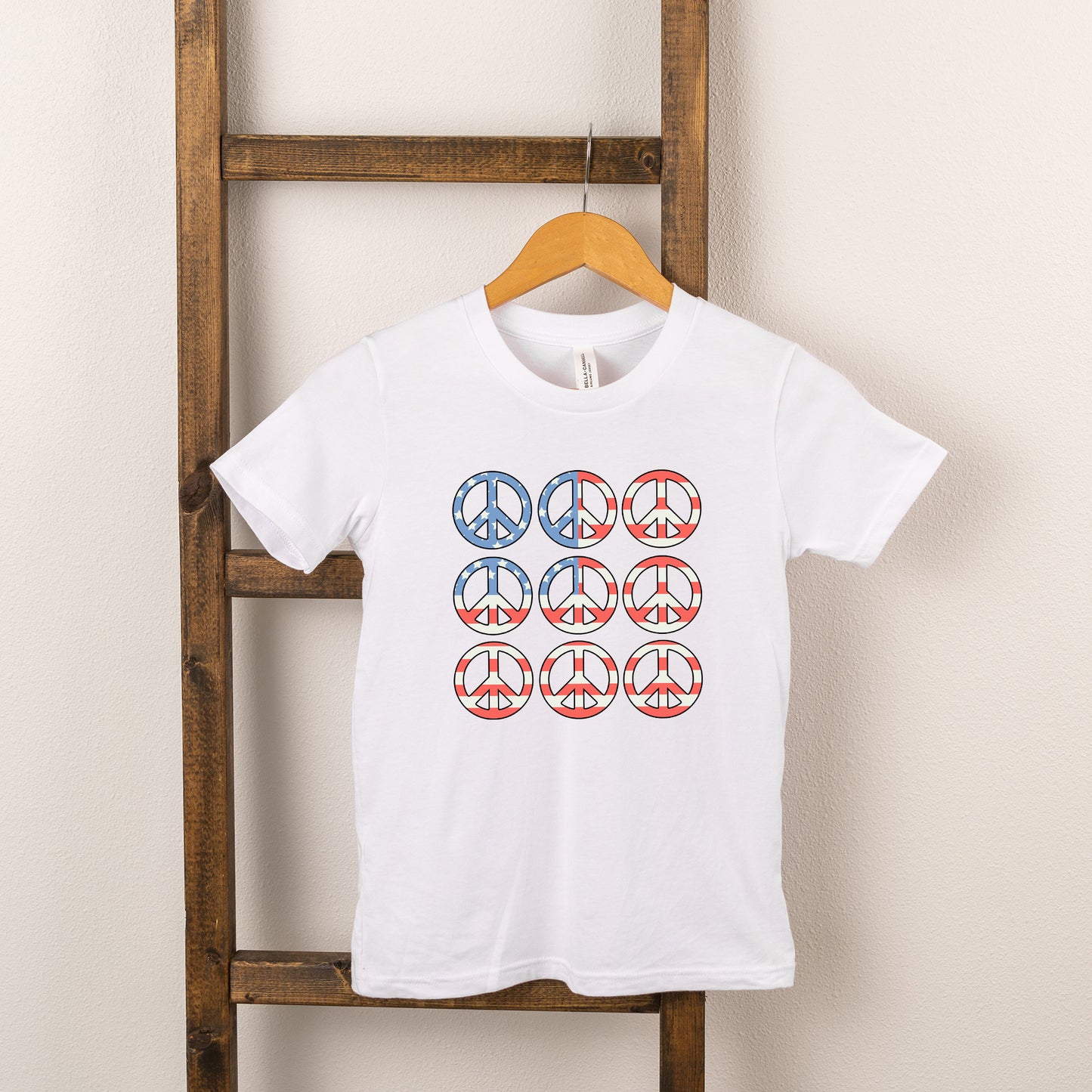 Peace Signs Flag | Youth Short Sleeve Crew Neck