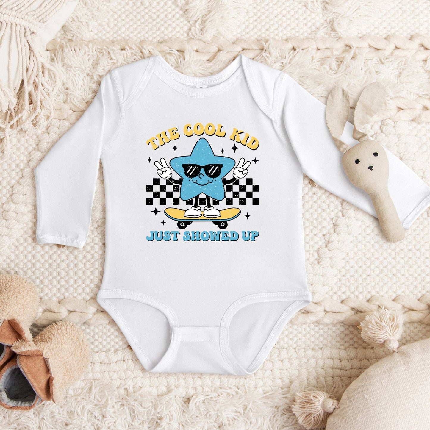 Cool Kid Star | Baby Graphic Long Sleeve Bodysuit