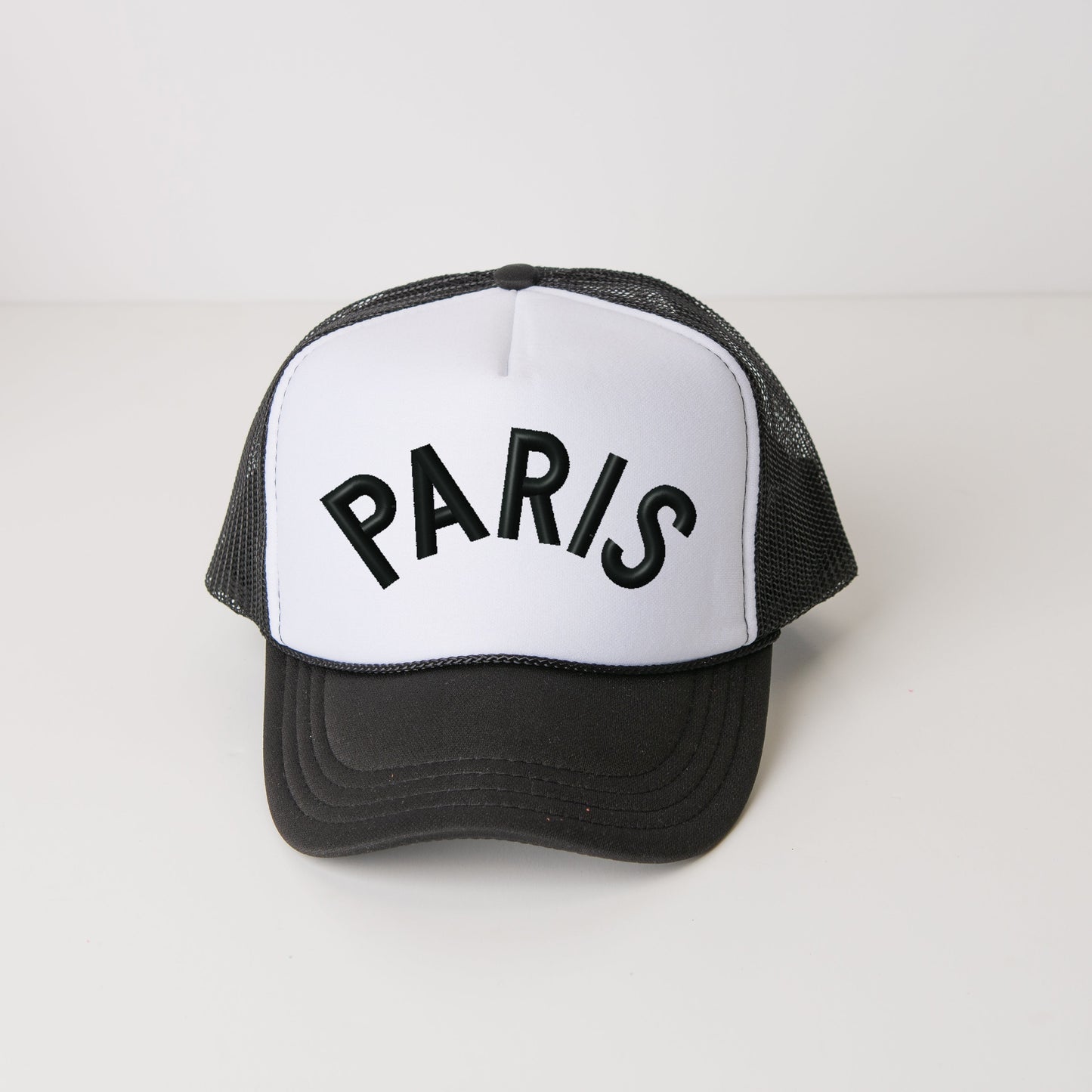 Embroidered Paris Arched | Foam Trucker Hat