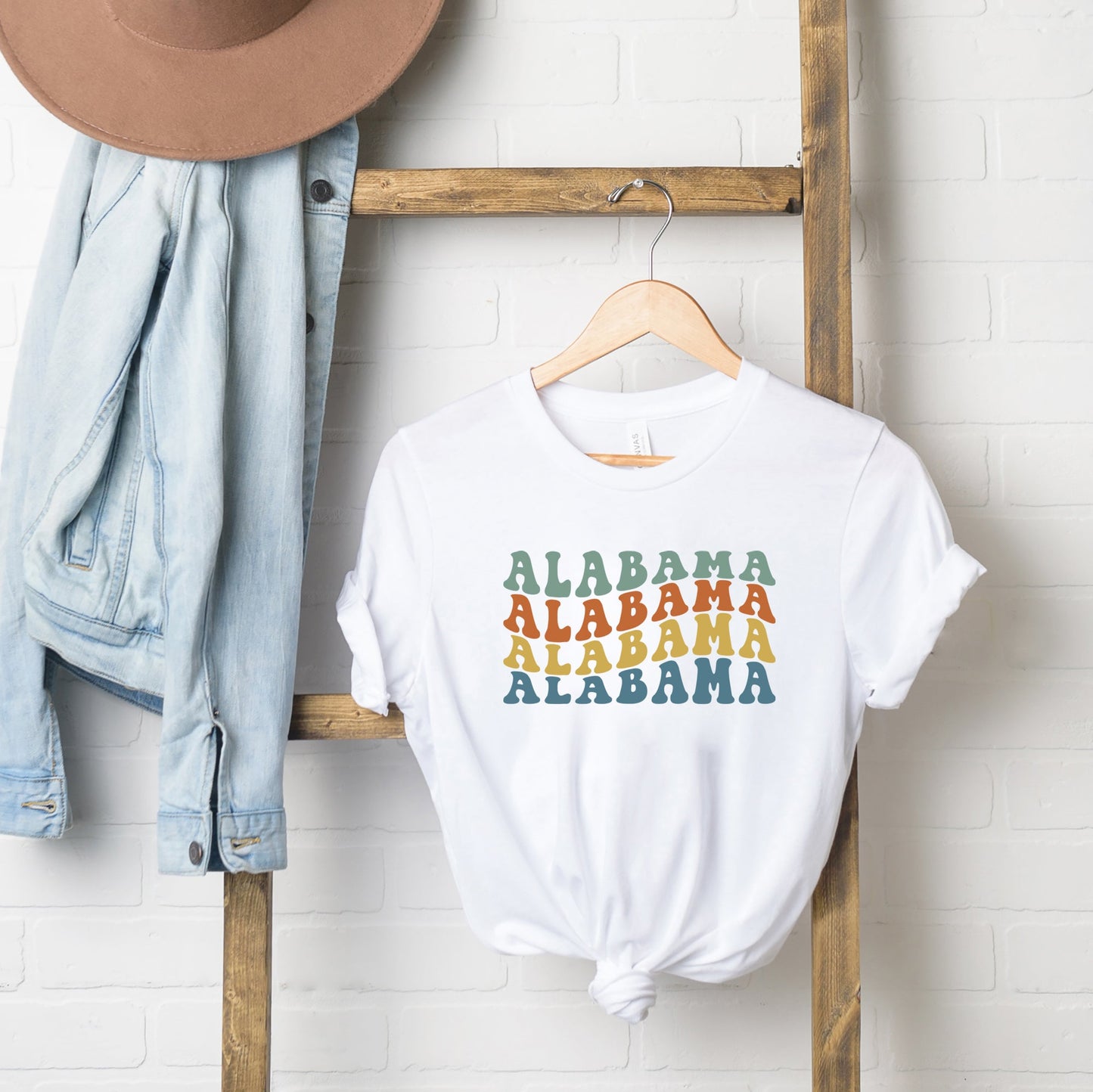Alabama Retro Wavy | Short Sleeve Graphic Tee