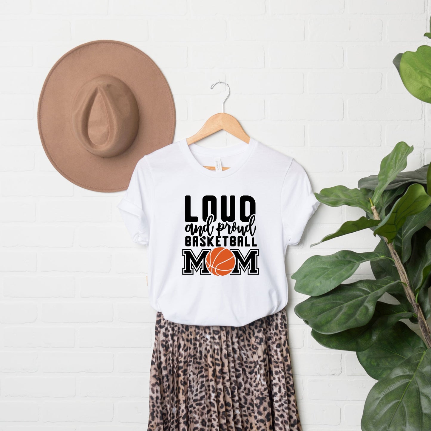 Loud And Proud Basketball Mom | Short Sleeve Graphic Tee