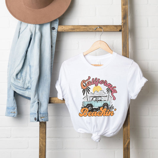 California Beachin Car | Short Sleeve Graphic Tee