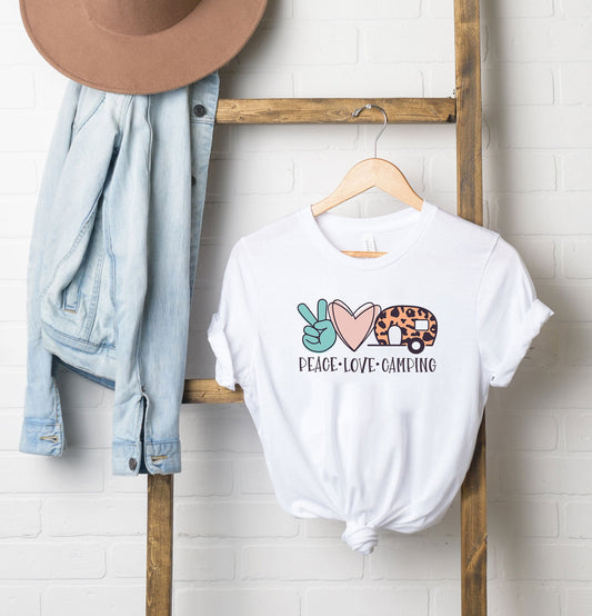 Peace Love Camping | Short Sleeve Graphic Tee