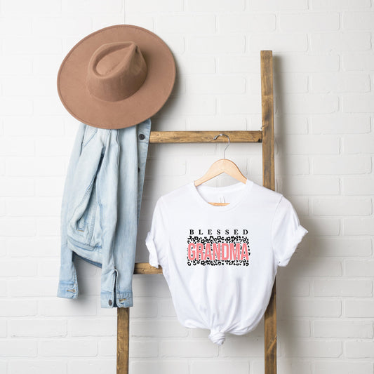 Bless Grandma Leopard | Short Sleeve Graphic Tee