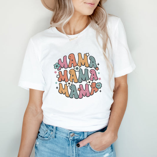 Retro Mama Stacked | Short Sleeve Graphic Tee