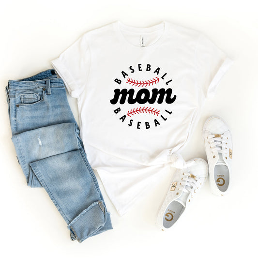 Baseball Mom Baseball | Short Sleeve Graphic Tee