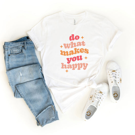 Makes You Happy Stars | Short Sleeve Graphic Tee