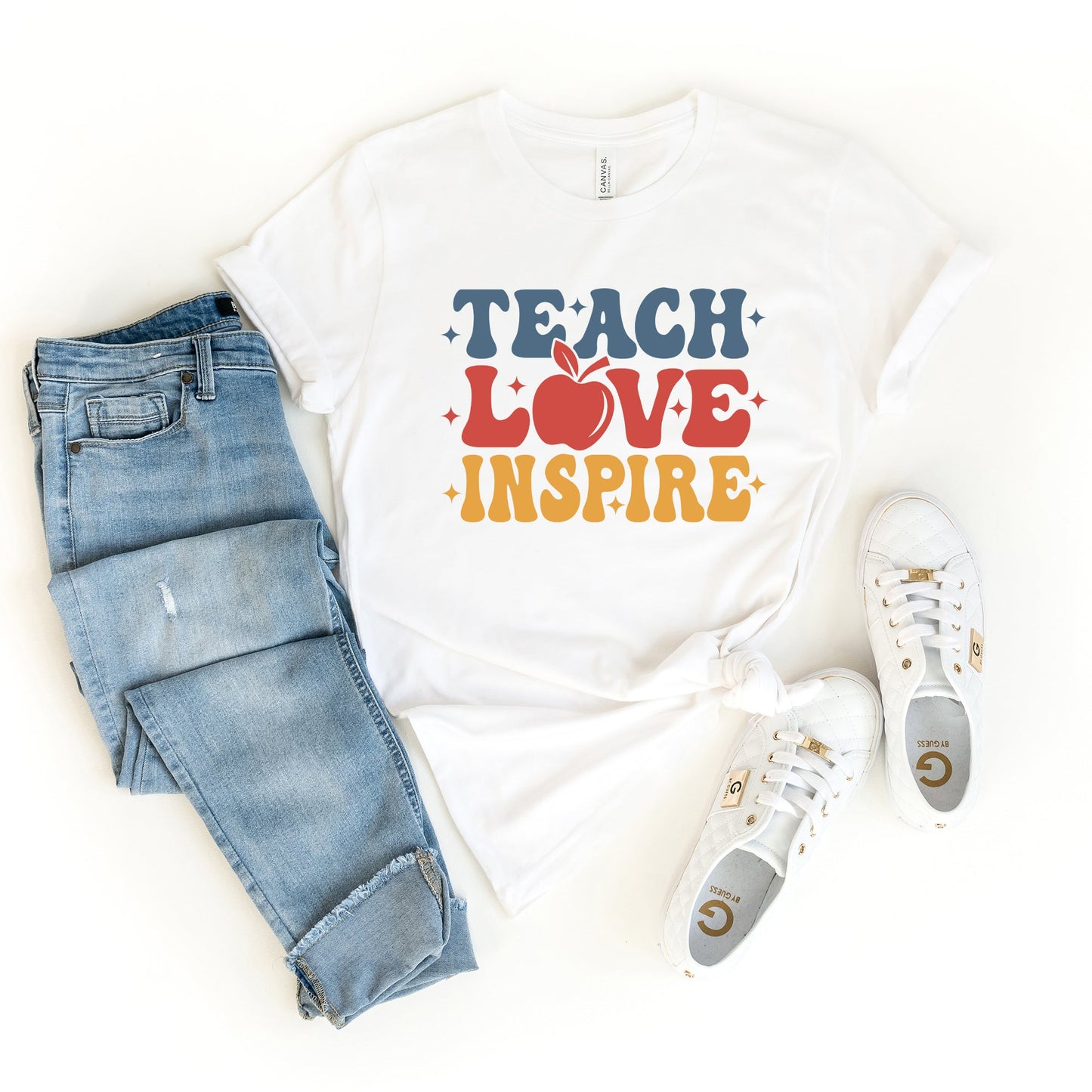 Teach Love Inspire Apple | Short Sleeve Graphic Tee