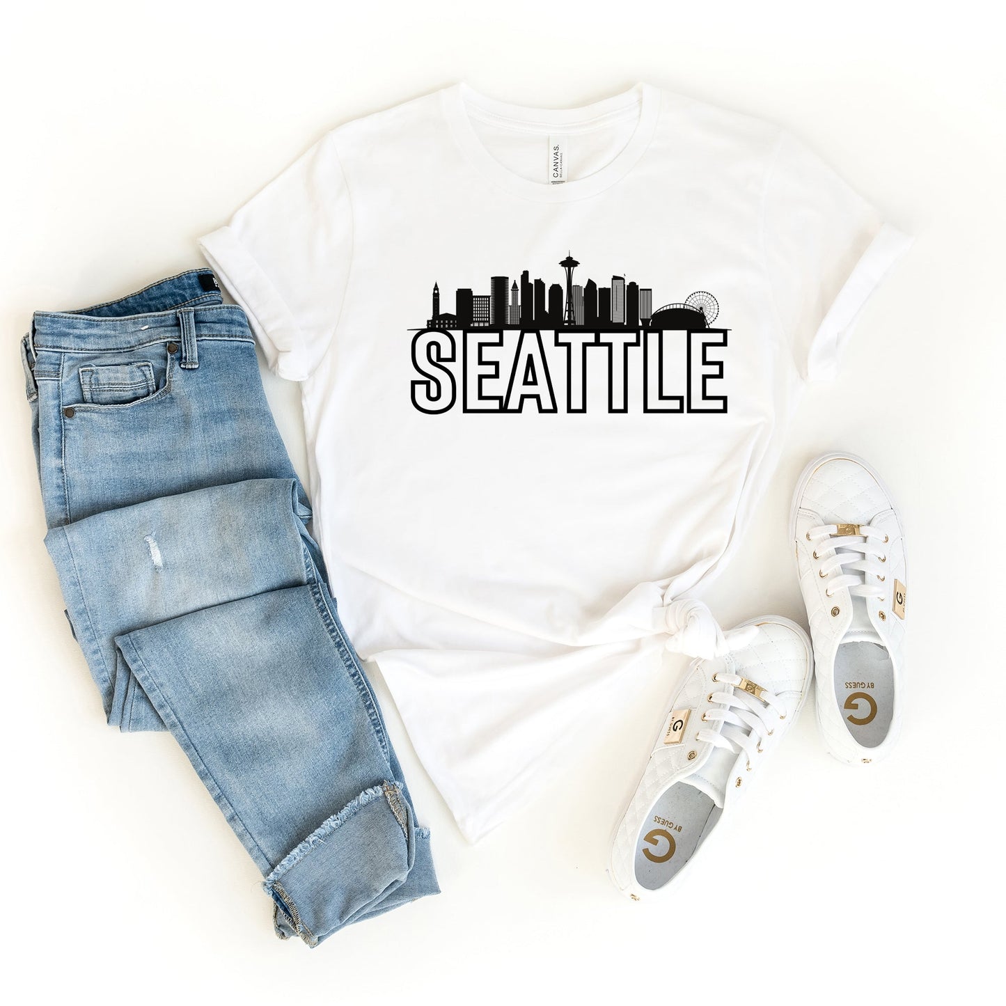 Seattle Buildings | Short Sleeve Crew Neck
