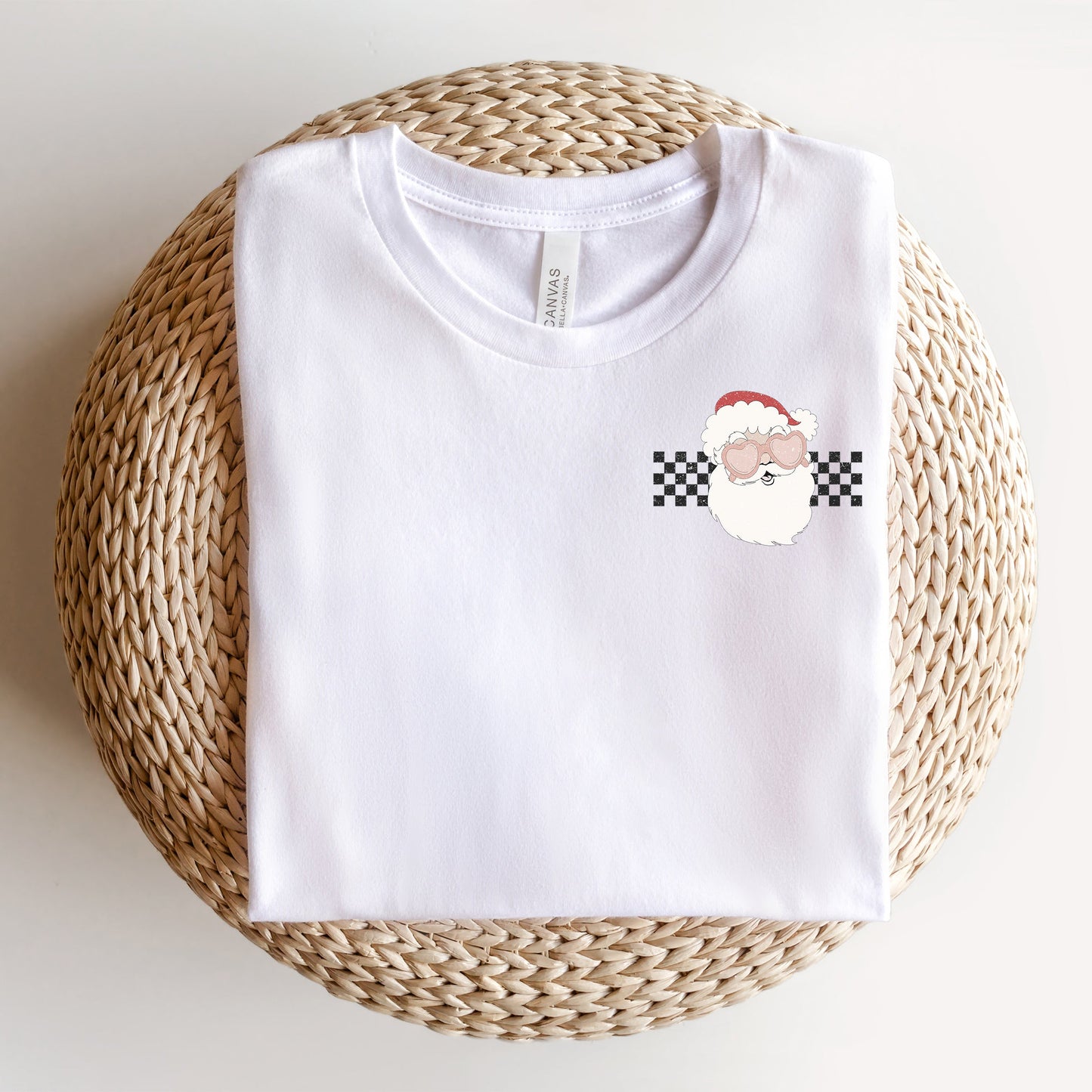 Tis The Season Santa | Front & Back Short Sleeve Graphic Tee