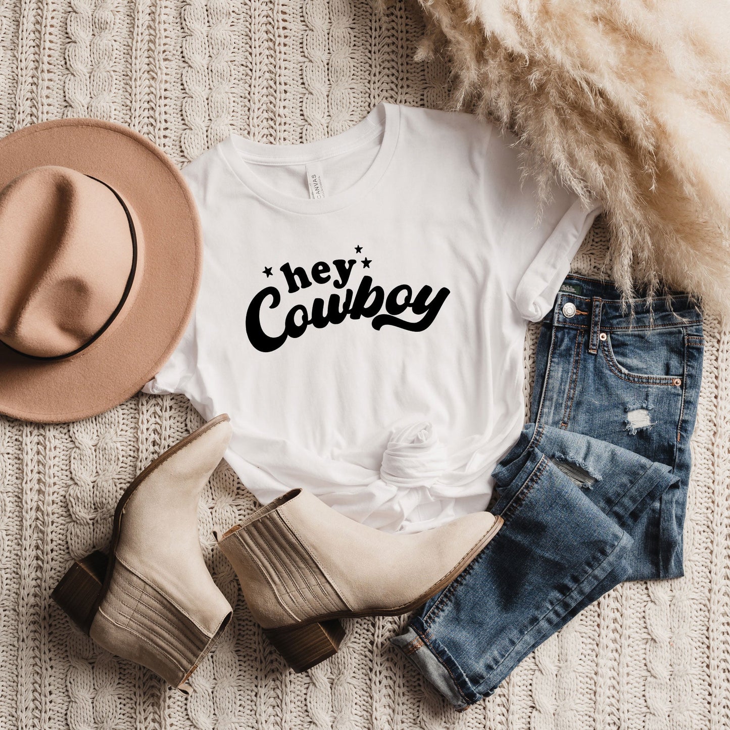 Hey Cowboy Stars | Short Sleeve Graphic Tee