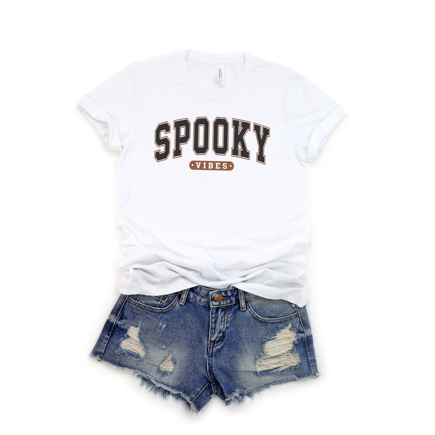 Varsity Spooky Vibes | Short Sleeve Graphic Tee