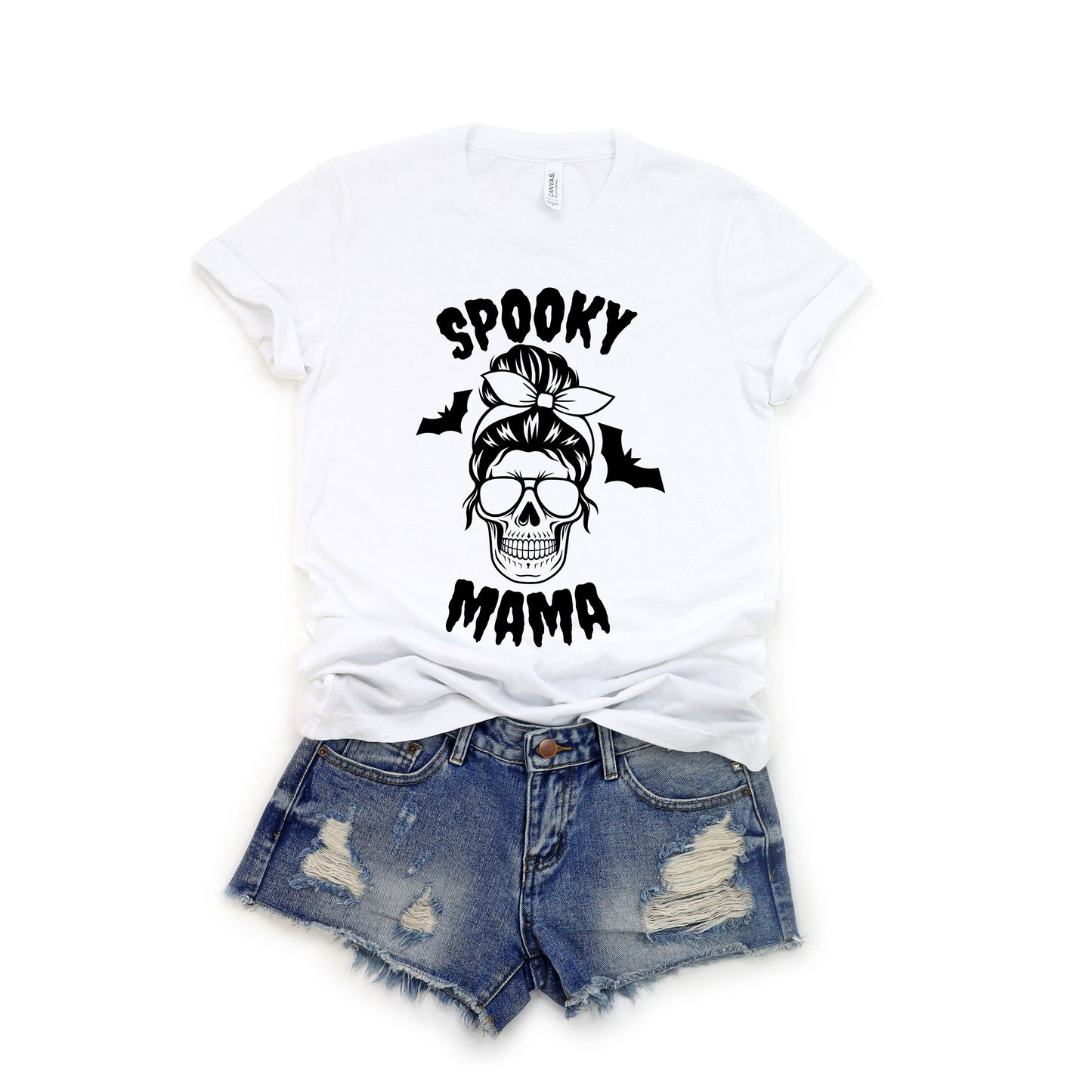 Spooky Mama Skull | Short Sleeve Graphic Tee