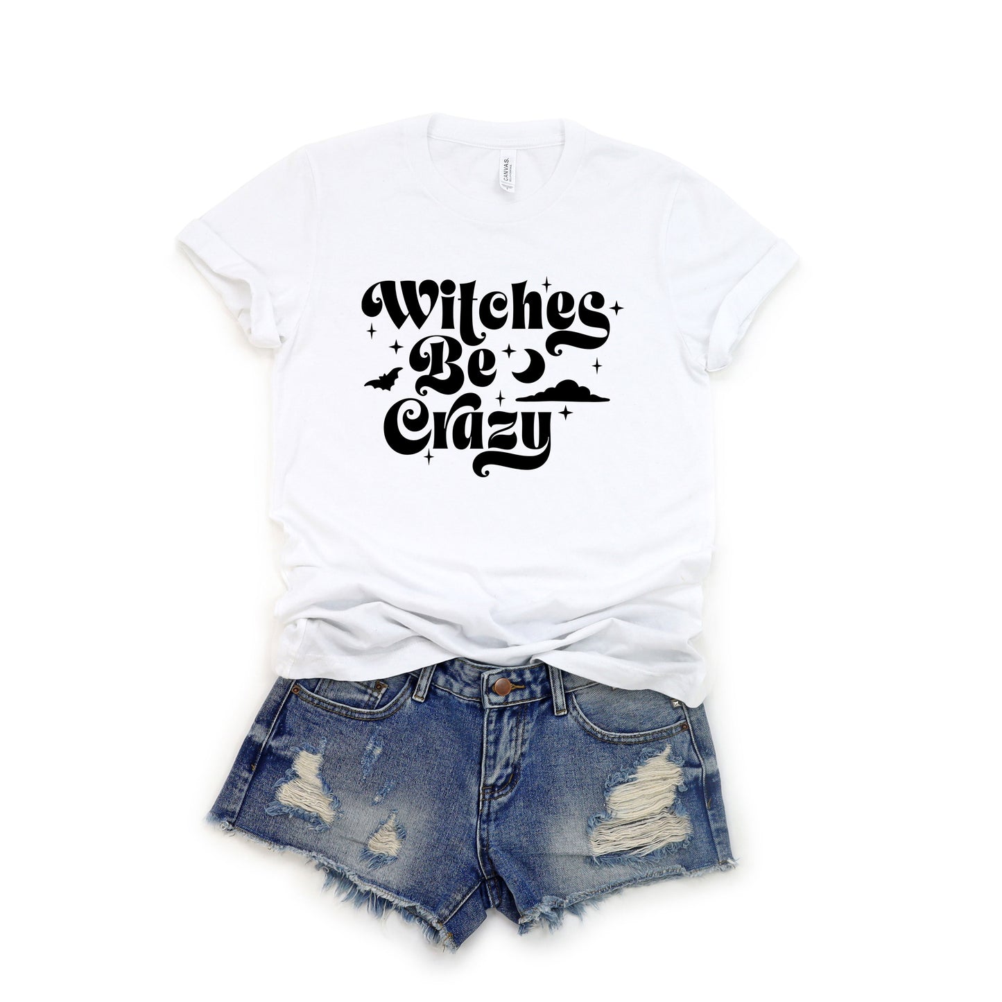 Witches Be Crazy Moon | Short Sleeve Graphic Tee