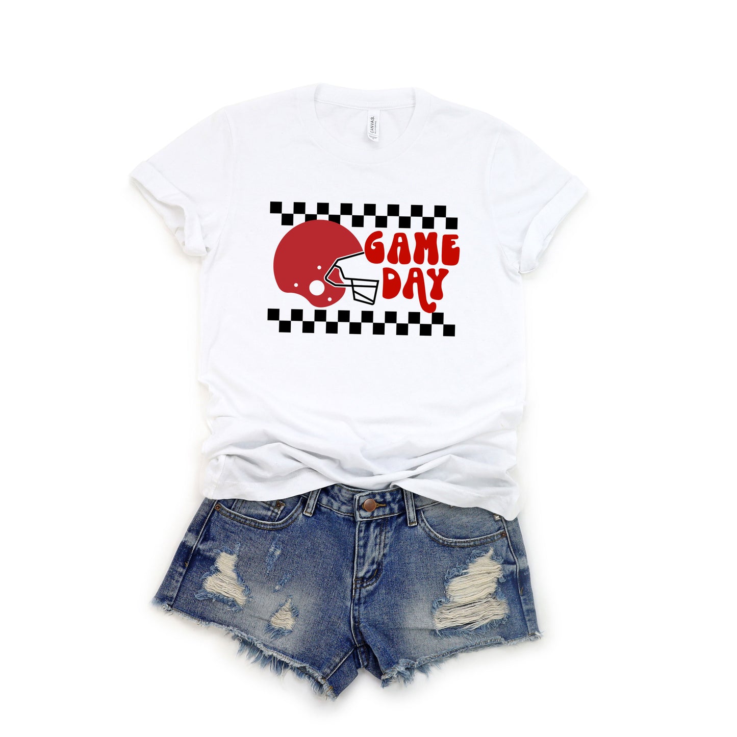 Checkered Game Day | Short Sleeve Graphic Tee