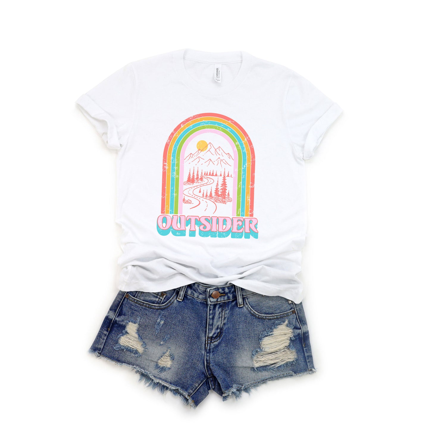 Outsider Rainbow | Short Sleeve Graphic Tee