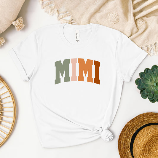 Mimi Colorful | Short Sleeve Crew Neck