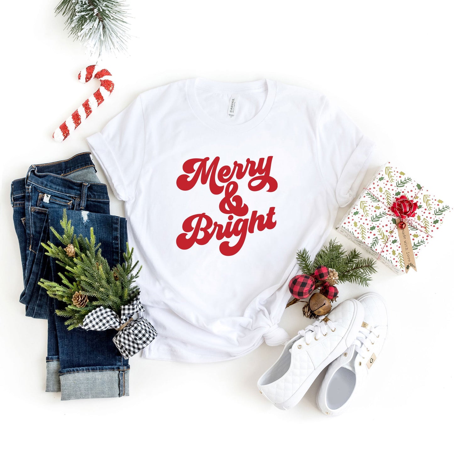 Bold Merry And Bright | Short Sleeve Graphic Tee