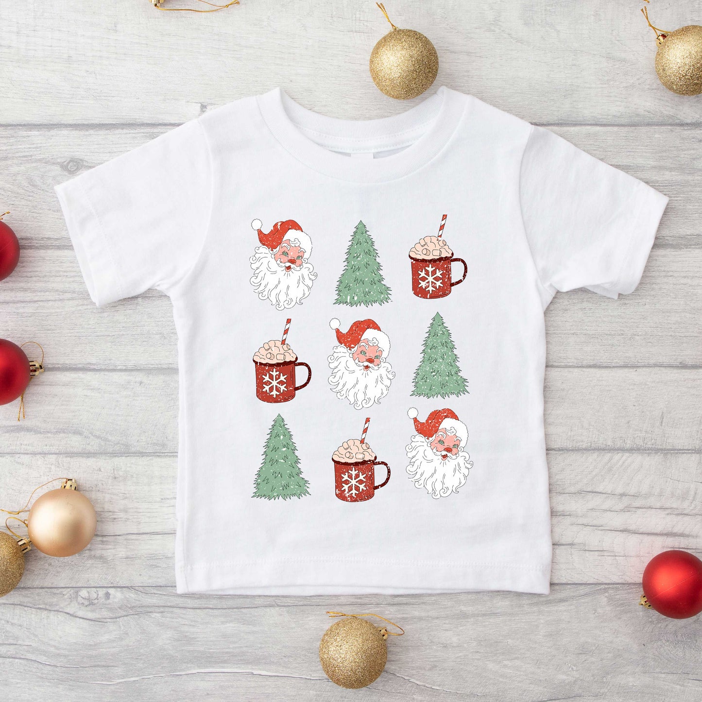 Tree And Mug Collage | Toddler Graphic Short Sleeve Tee