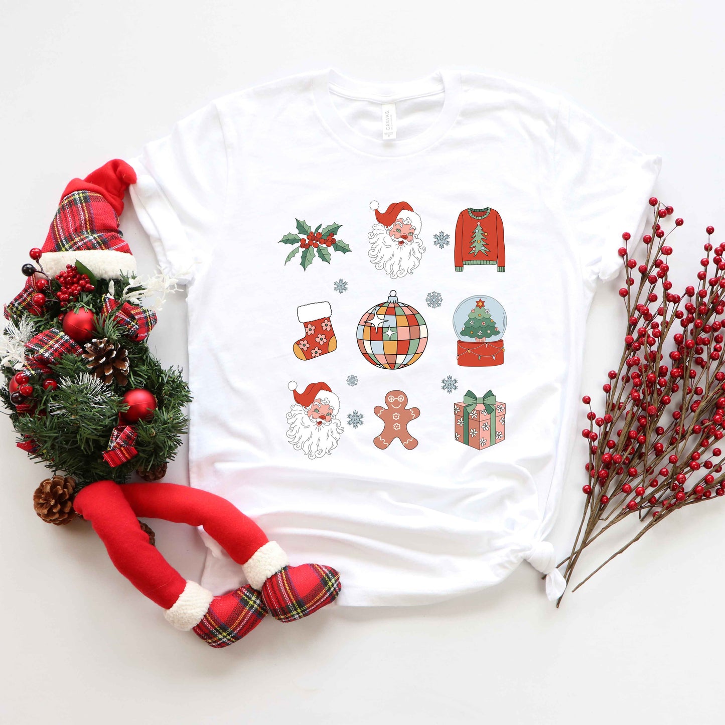 Christmas Collage | Youth Graphic Short Sleeve Tee