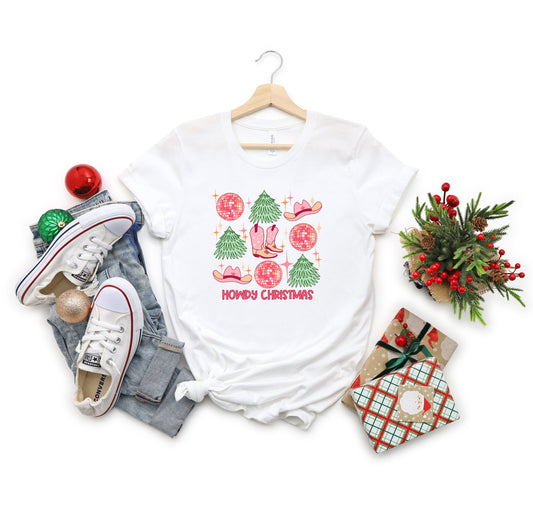 Cowgirl Christmas Chart | Short Sleeve Crew Neck