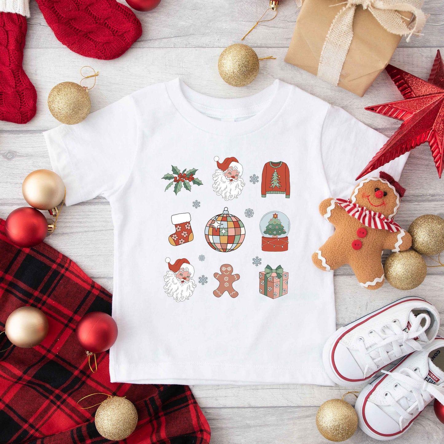 Christmas Collage | Toddler Graphic Short Sleeve Tee
