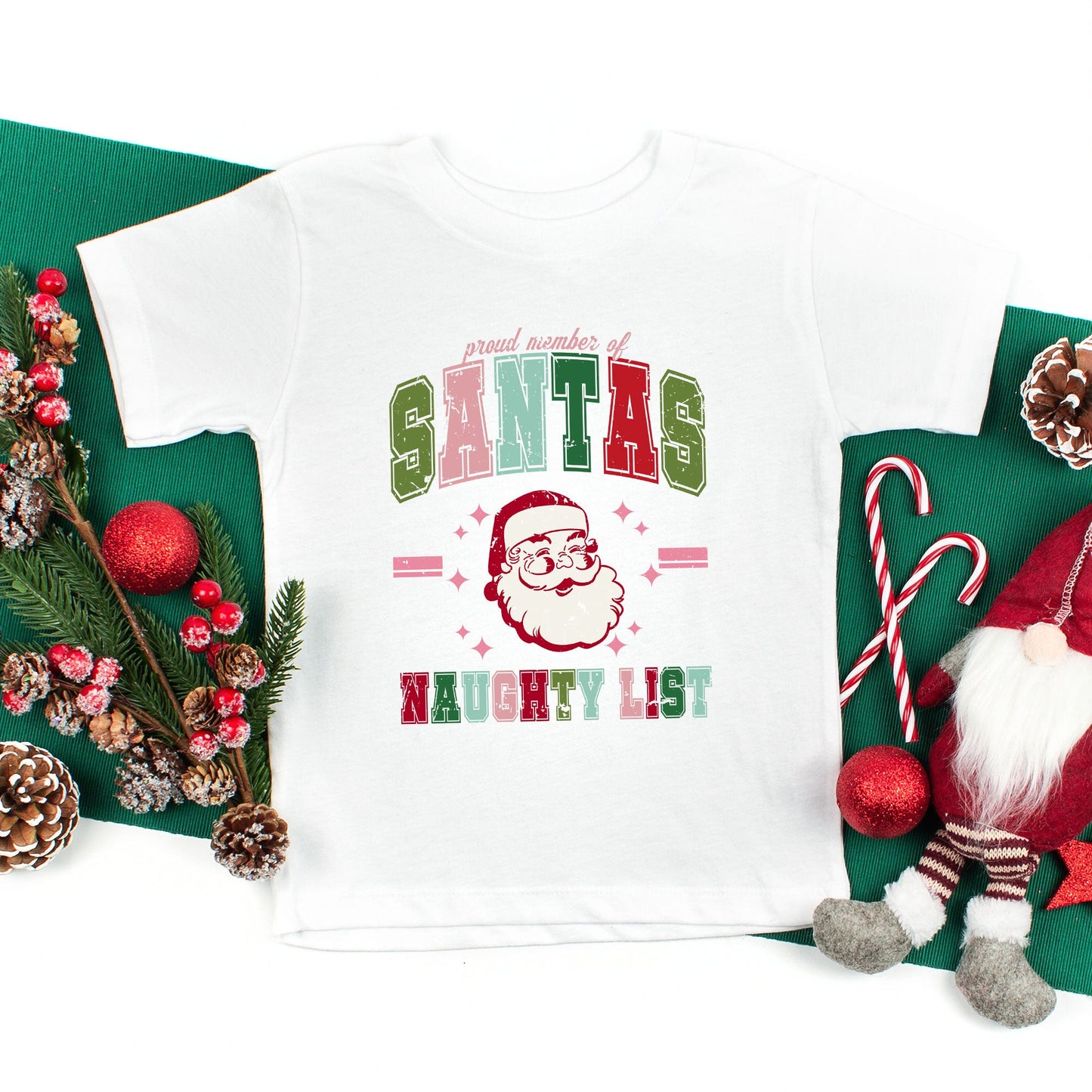 Member Of Santa's Naughty List | Toddler Graphic Short Sleeve Tee