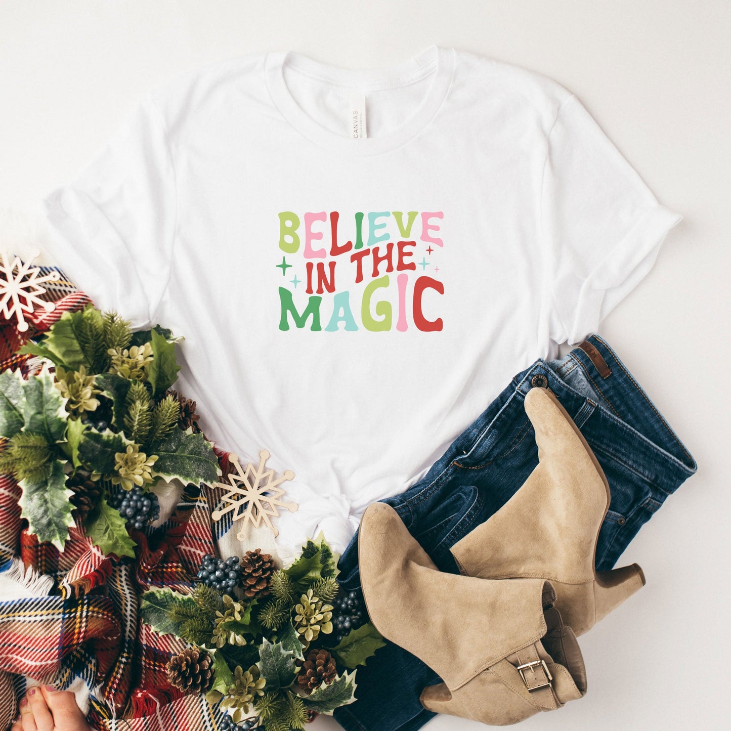 Believe In The Magic - Colorful | Short Sleeve Graphic Tee