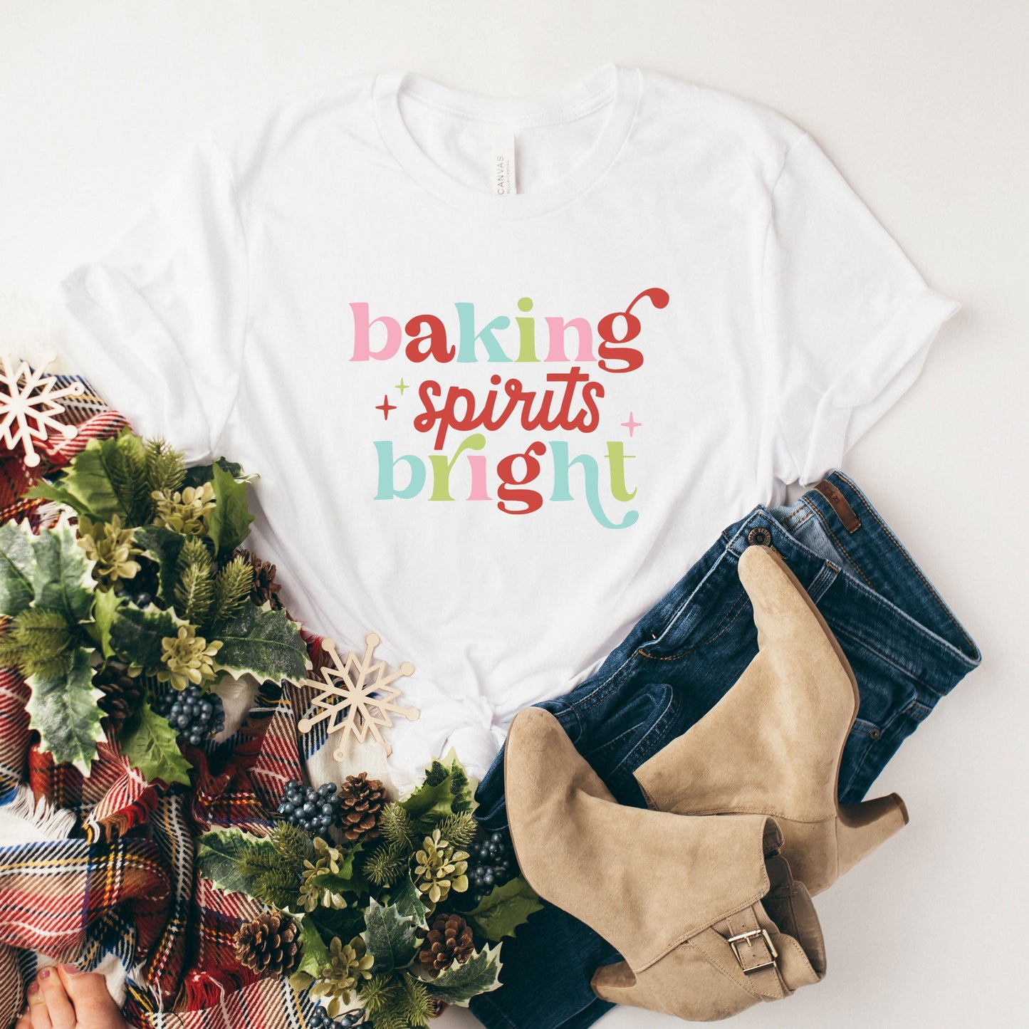 Baking Spirits Bright Colorful | Short Sleeve Graphic Tee