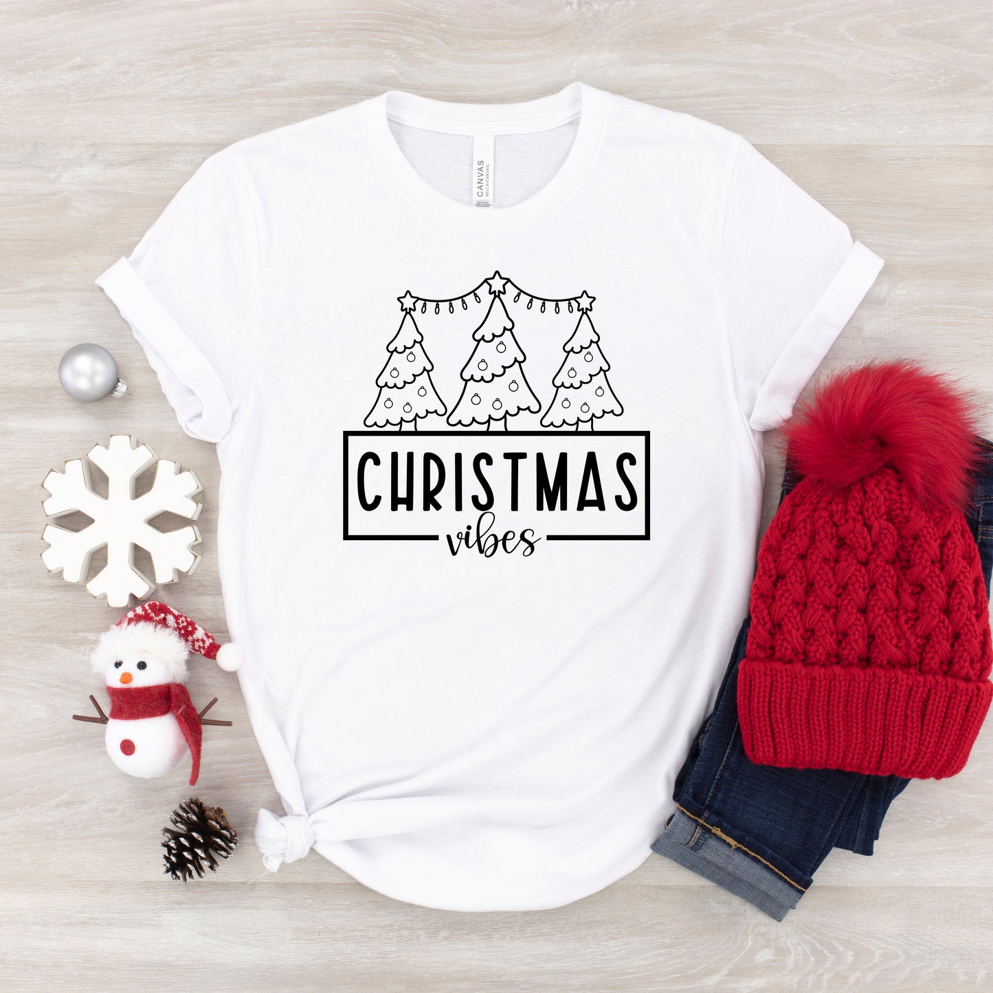 Christmas Vibes | Youth Short Sleeve Crew Neck