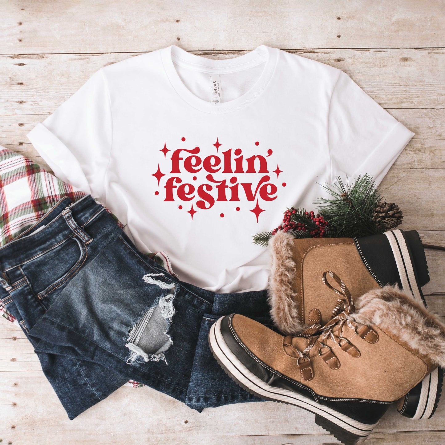 Whimsical Feelin Festive | Short Sleeve Graphic Tee
