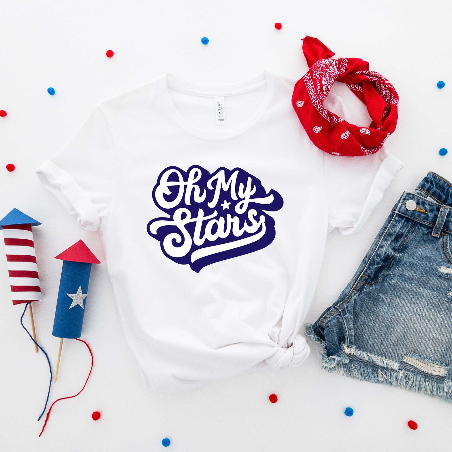 Oh My Stars Retro | Short Sleeve Graphic Tee