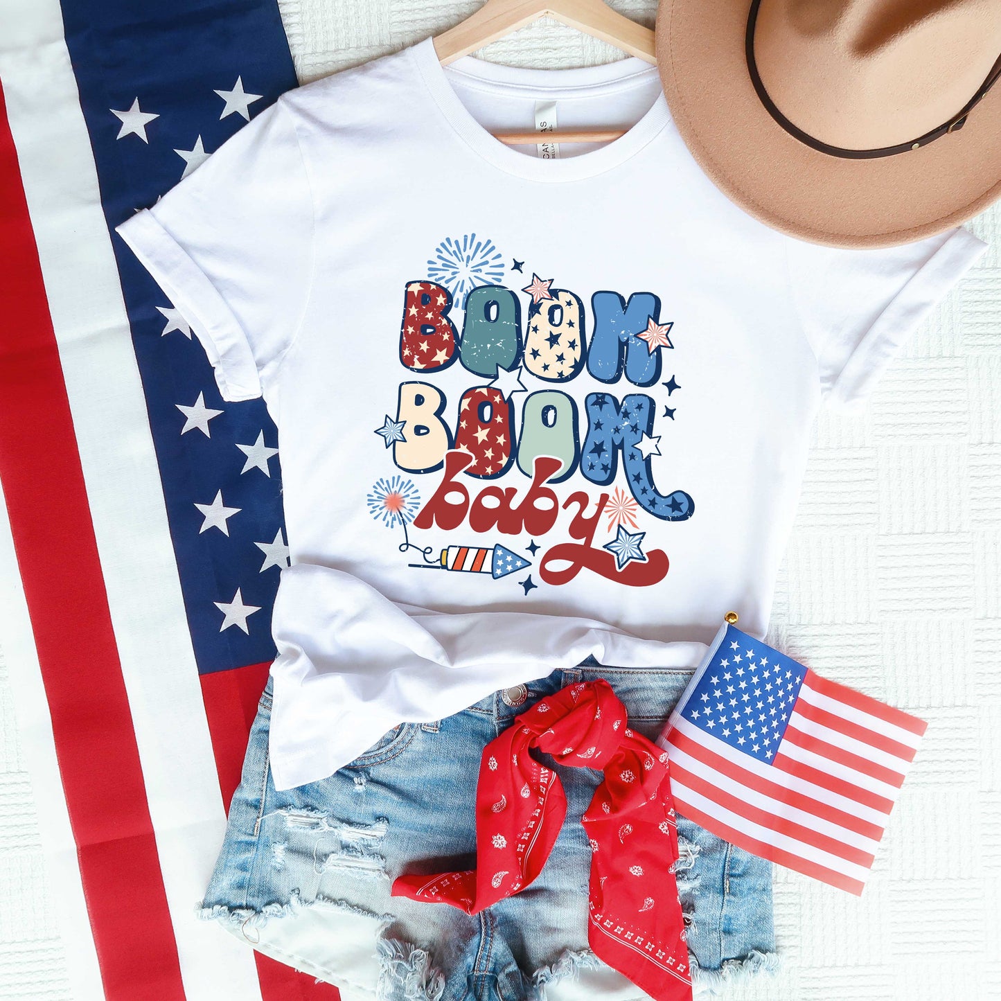 Boom Boom Baby Firework | Short Sleeve Graphic Tee