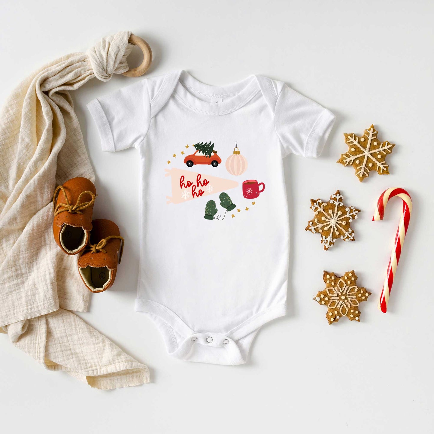 All About Christmas | Baby Graphic Short Sleeve Bodysuit