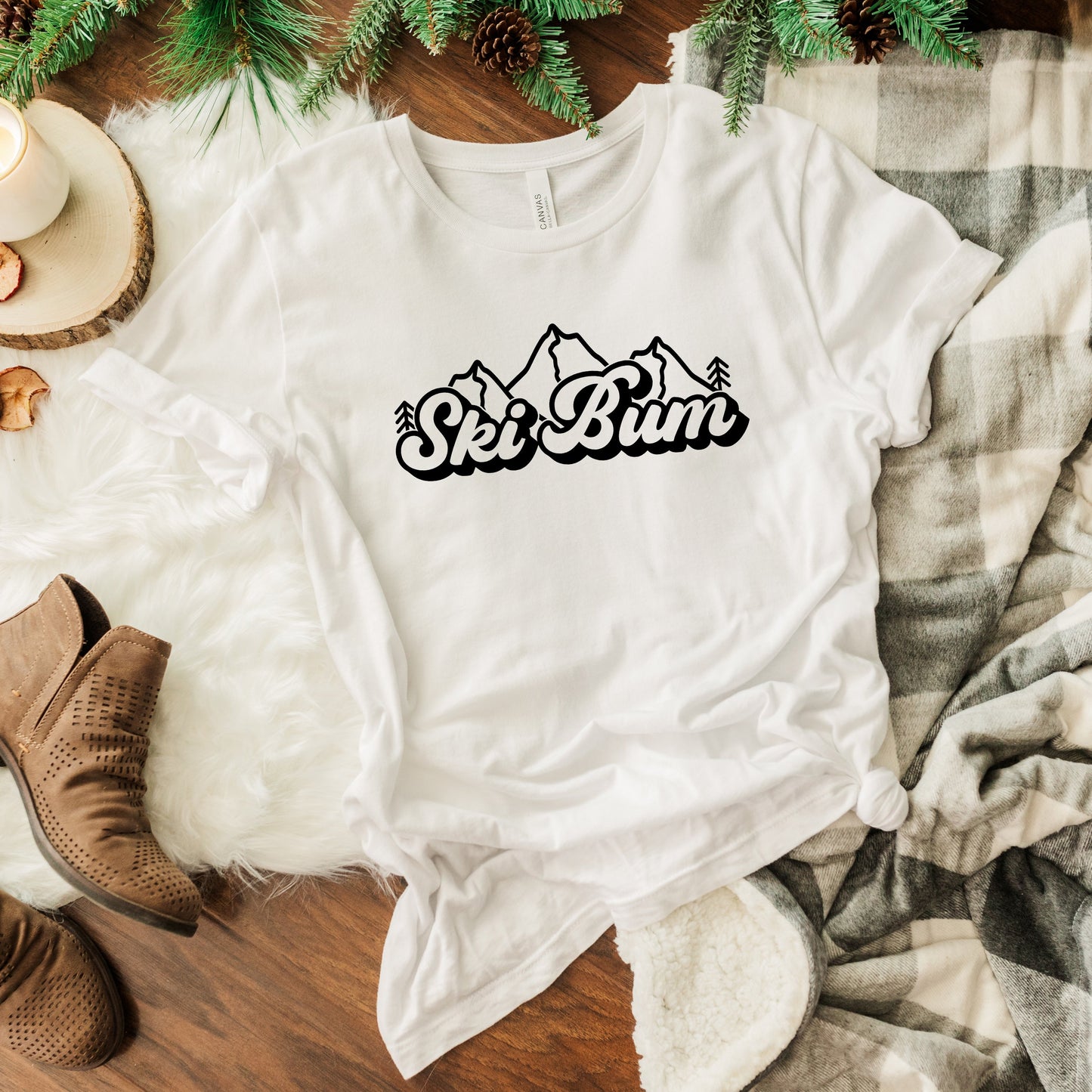 Ski Bum Mountains | Short Sleeve Graphic Tee