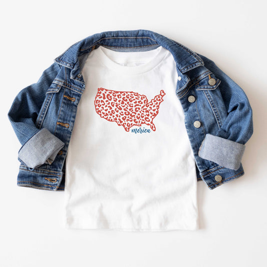 America Map | Youth Short Sleeve Crew Neck