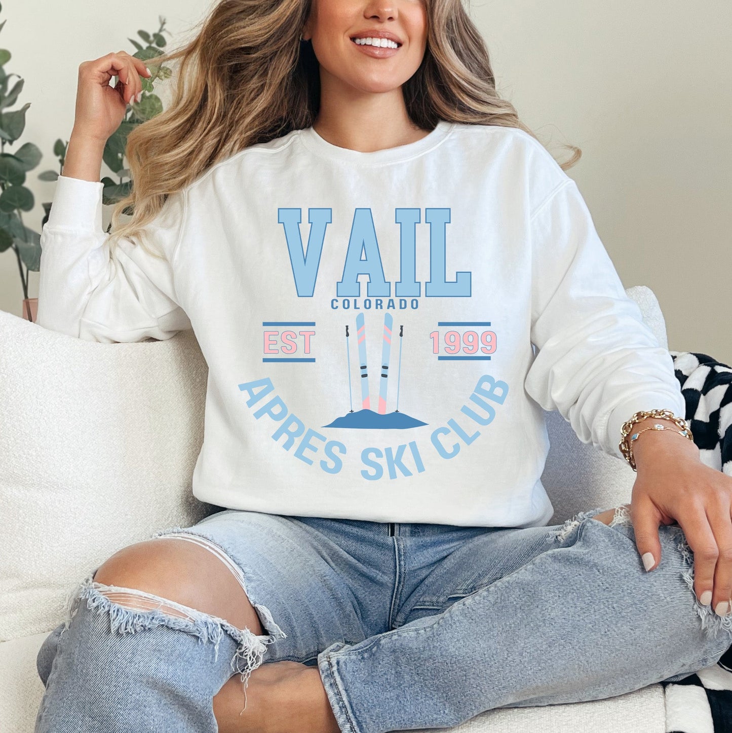 Vail Ski Club | Garment Dyed Sweatshirt