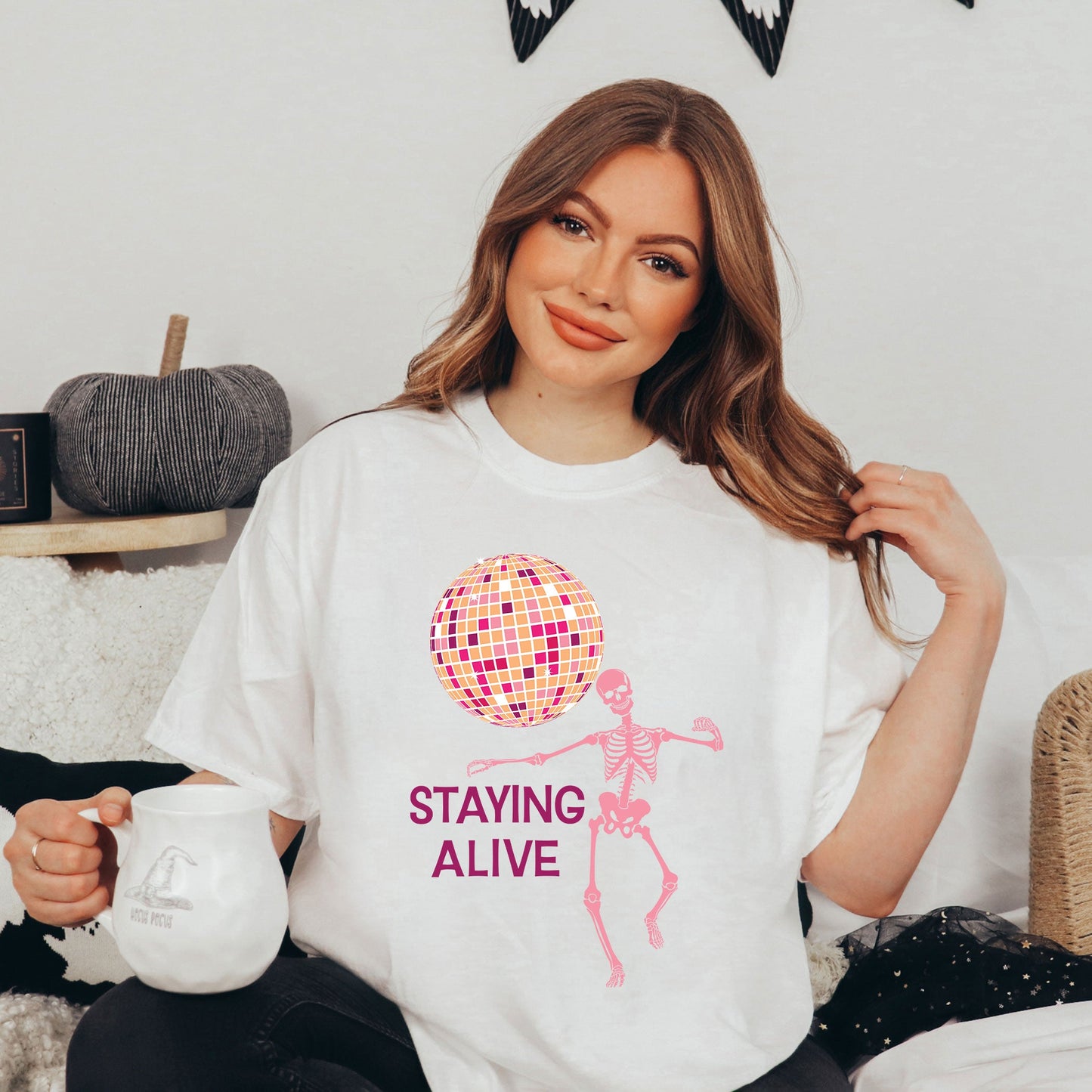 Staying Alive Disco Ball | Garment Dyed Tee