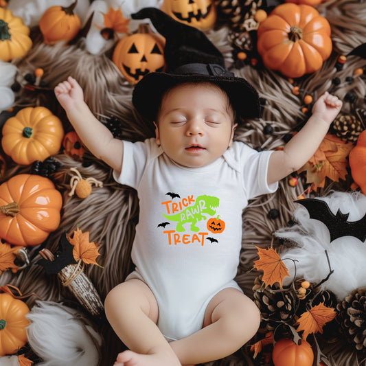 Trick Rawr Treat | Baby Graphic Short Sleeve Bodysuit