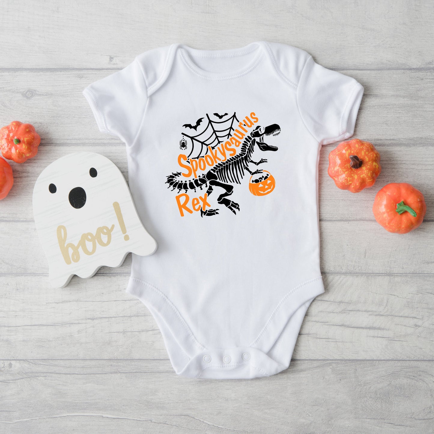 Spookysaurus | Baby Graphic Short Sleeve Bodysuit
