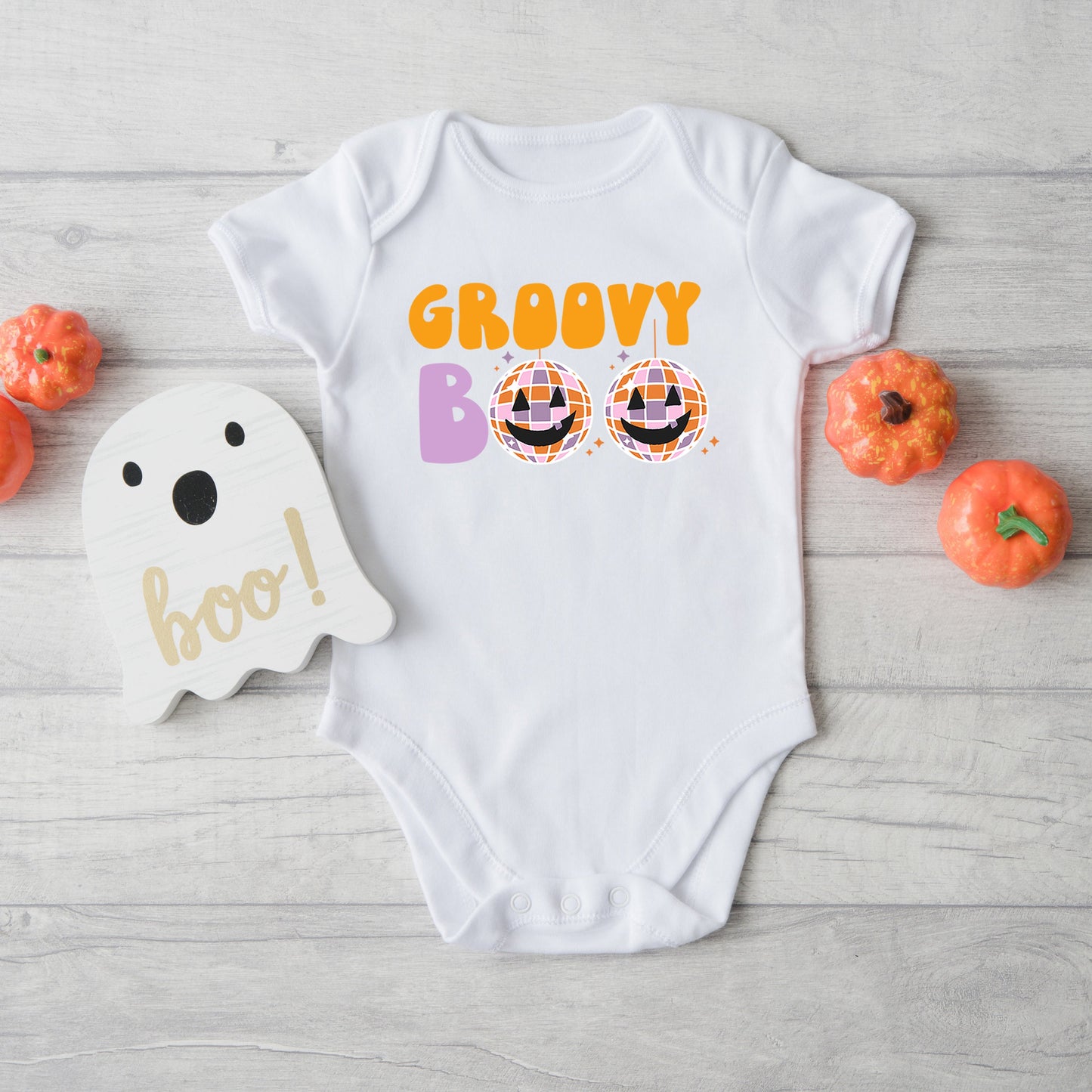 Groovy Boo | Baby Graphic Short Sleeve Bodysuit