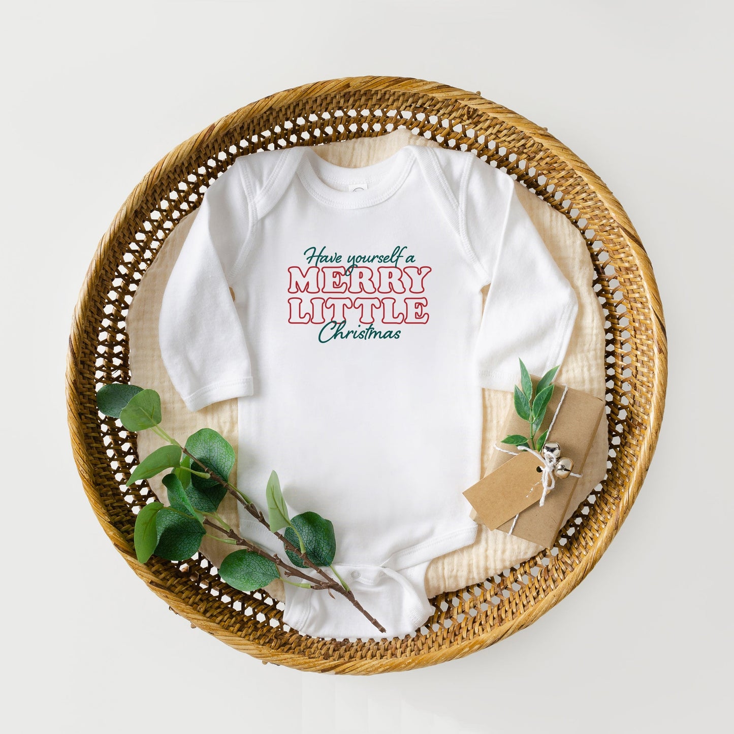 Merry Little Christmas | Baby Long Sleeve Bodysuit