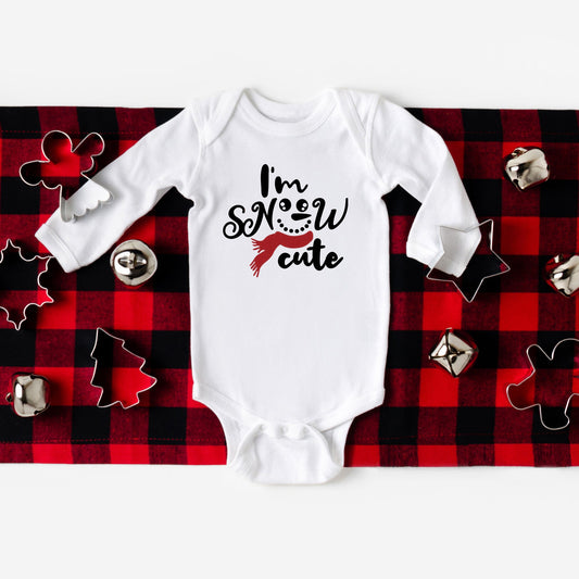 I'm Snow Cute Glitter | Baby Graphic Long Sleeve Bodysuit